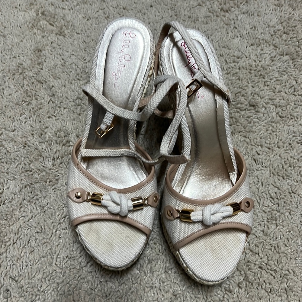 Lilly Pulitzer wedge sandals size 9